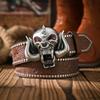 A casual and retro belt, a waist accessory for Western-style clothing, metal buckle, PU belt, suitable for both men and women
