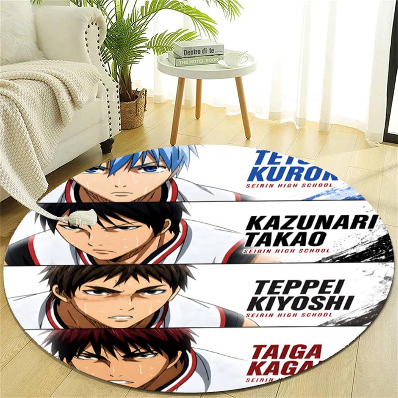 Personalized Kuroko's Basketball Round Chair Office Rug - Perfect for Mat, Office Chair & More - Ideal Gift for Birthdays and Holidays
