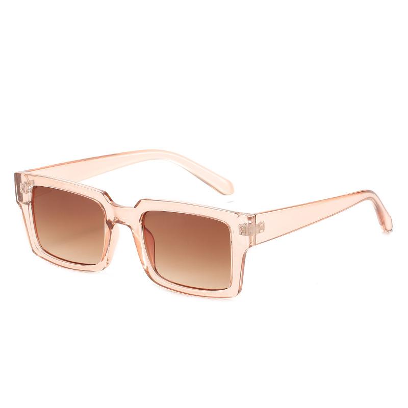 2020 Square Sunglasses, Versatile Black Square Glasses, Simple Small Clear Sunglasses For Women