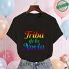 Spanish Girls Bridal Shower T-Shirts Team Bride Tribe Blouses Short Sleeve Tees for Bachelorette Hen Party Wedding Celebration
