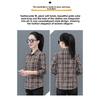 High-quality all-cotton plaid shirt for women, spring and autumn 2026 new fashion women's shirt, thin long-sleeved top