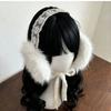 JK Headwear Lace Plush Earmuffs Thicken Ear Cover Cute Winter Earmuffs  Winter