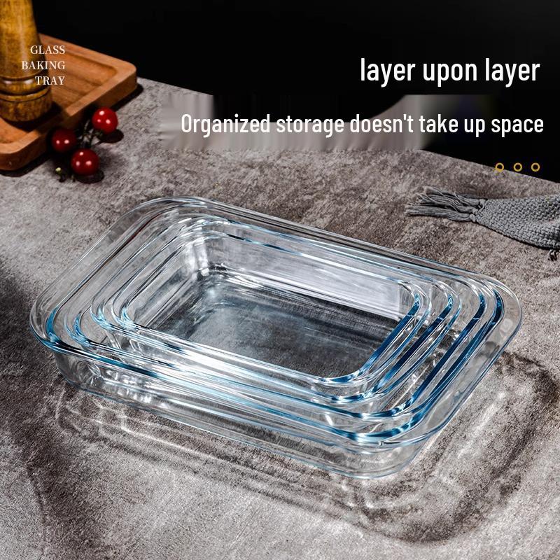 Heat-Resistant Fish-Shaped Glass Baking Dish