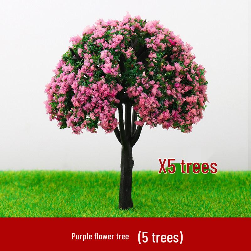 DIY Colorful Cherry Blossom Model Tree – Perfect for Sandbox and Scene Building