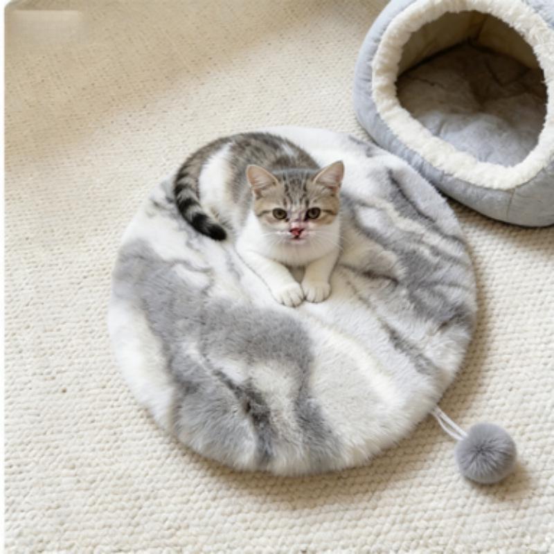 Thickened Round Cat & Dog Sleeping Mat and Blanket