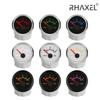 RHAXEL 2" 12V DC Voltmeter Volt Gauge 8-16V 16-32V 18-32V 9-32V with 8 Backlights for Car Boat Motor RV Truck