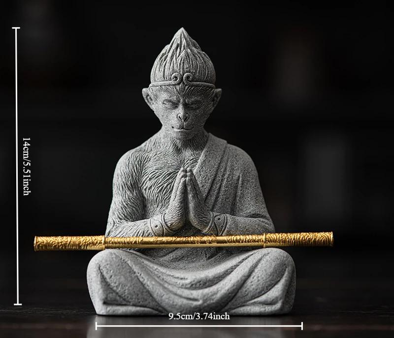 

Creative Sun Wukong Triumph Over Buddha Tea Pet Decoration Tea Table Fish Tank Landscape Decoration