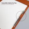 PU Leather Signature Writing Pad Magnetic Absorption Clip Board Writing Clipboard  School Office