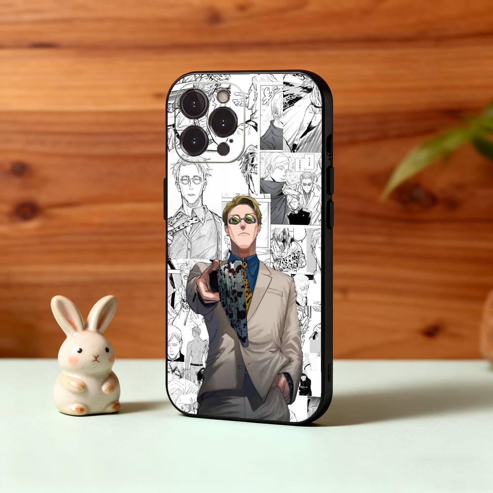 Anime K-Kento N-Nanami Phone Case For iPhone17,16,15,14,13,12Plus,Pro Max,XS,5G Soft Silicone Black Cover