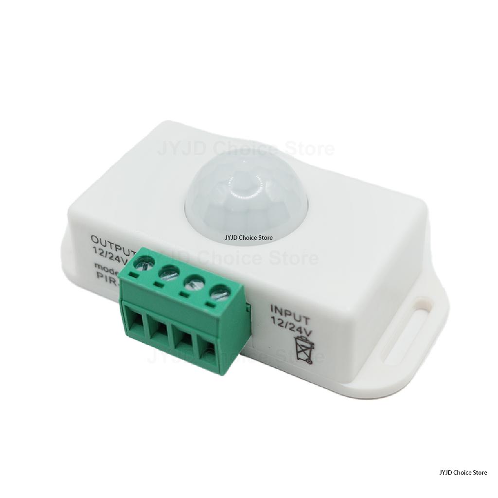 DC 12V-24V 8A PIR Motion Sensor Switch Automatic Adjustable Motion Sensor Motion Sensor Infrared PIR For LED Light