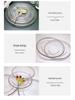 Nordic Style Golden Beaded Glass Fruit Plate - Round and Elegant for Banquets