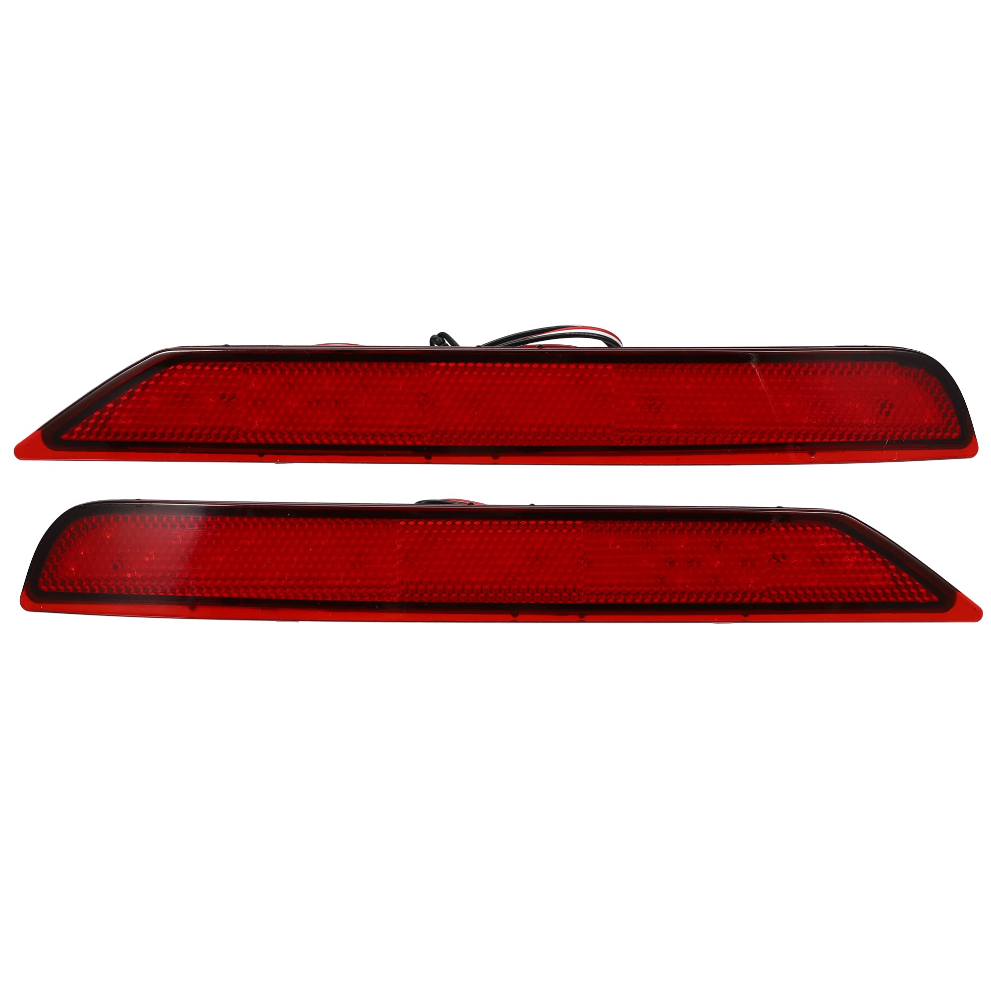 

ABSOPRO Задний бампер Противотуманные фары Стоп-сигналы Габаритные огни Красные Совместимые с Suzuki Forster Красный Комплект из 2 отражателей, (84281SC010, 84281SC000), светодиоды, (2009-2018),