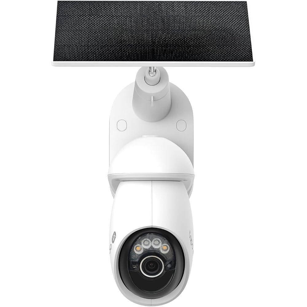 TP-Link Tapo Security Camera, Pet Camera, Outdoor Solar-Powered Surveillance Camera, Monitoring Camera, Smartphone Compatible, Wi-Fi, 4K 8MP, Pan/Tilt