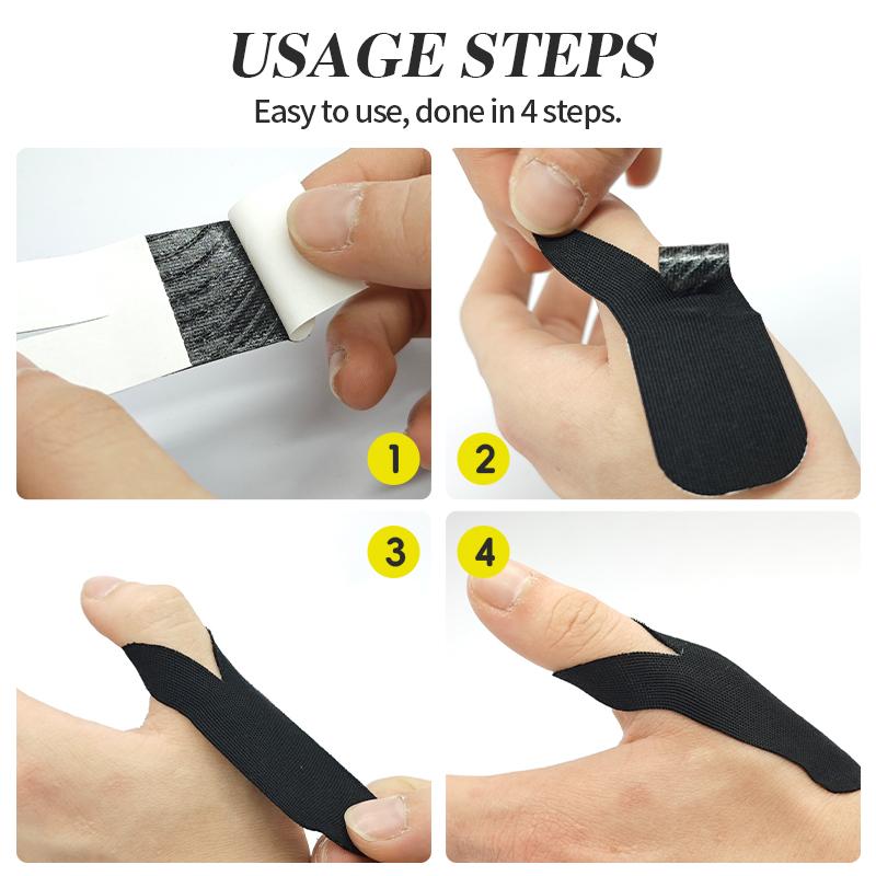High Quality Breathable Lightweight Cotton Finger Tape Hypoallergenic Acrylic Glue Unisex Sports Sprain Protection Movement