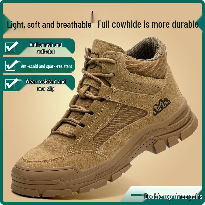 HUIZUMEI Men's Insulated Electrician Safety Shoes