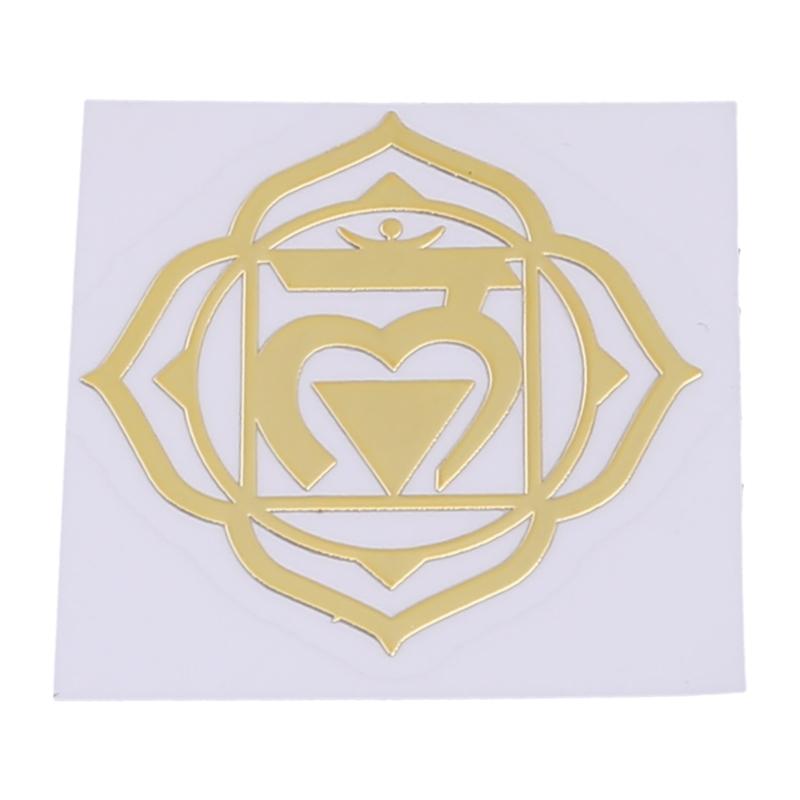 7 Pcs Sacred Geometry Metal Stickers Delicate Flower of Life Chakras Stickers Pyramid Meditation Art Resin Filler Supply