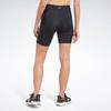 Reebok Retro High-Waisted Solid Color Sports Shorts Women Shorts Black HT6161