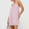 Women's Striped Halter Backless Dress - Spicy European and American Holiday Beachwear