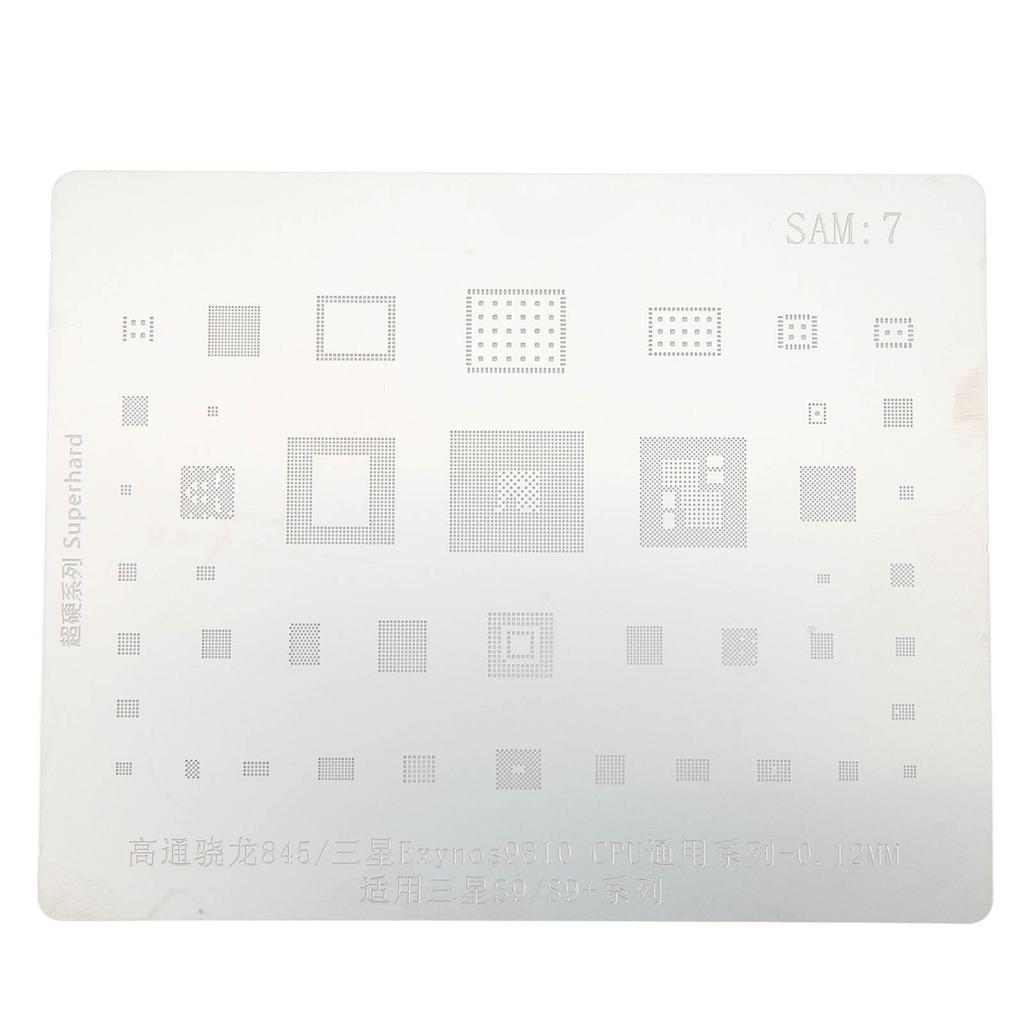 Phone Tin Reballing Stencil Accurate Positioning CPU Tin Planting Template for Samsung S9 Series