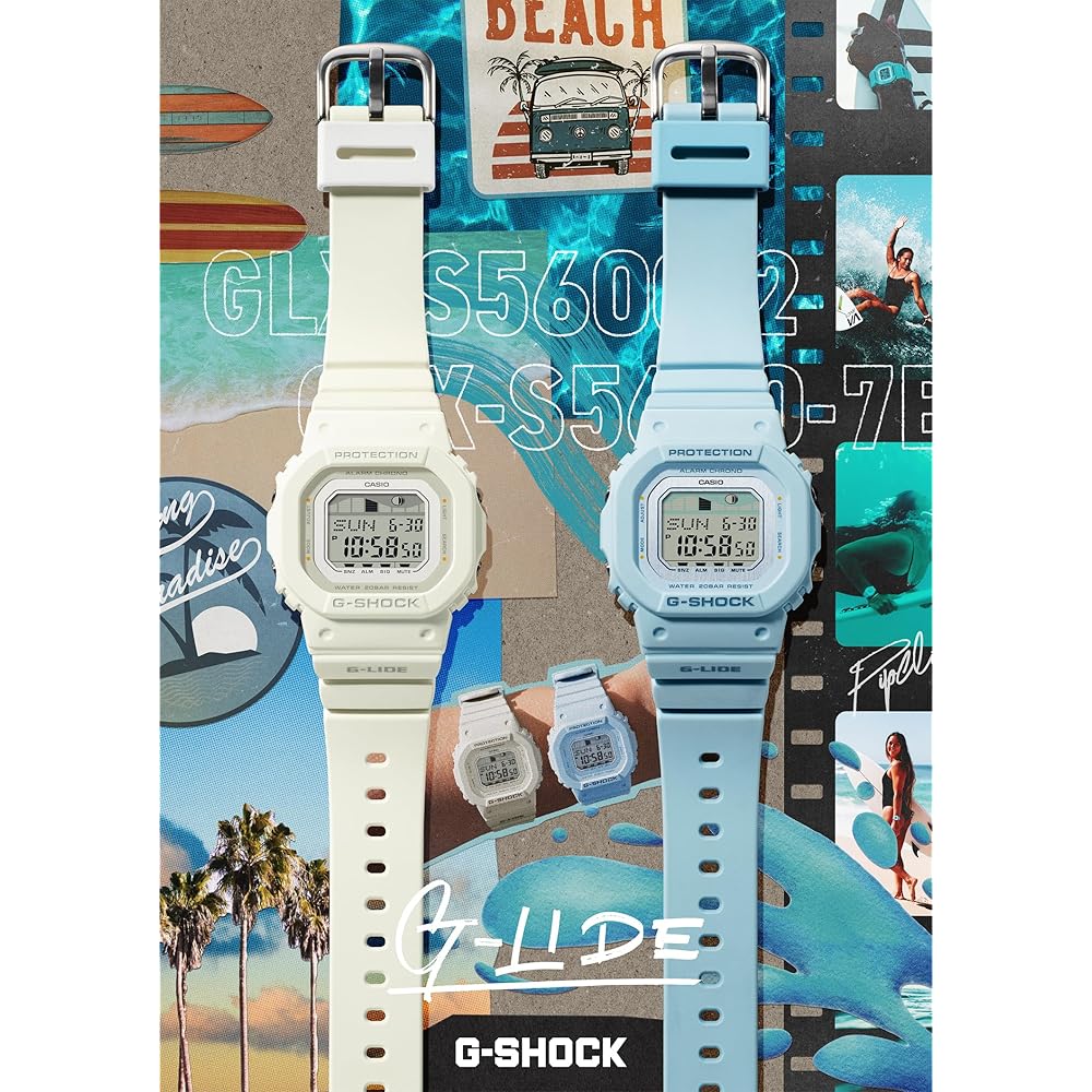 Casio G-Shock G-Lide Biomass Plastic Women's Watch GLX-S5600-7BJF White