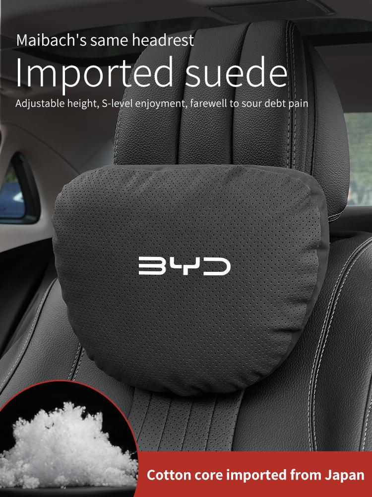 1PC For BYD Atto 3 Tang F3 E6 Yuan Plus Song Max F0 Qin G3 I3 Han Car Headrest Neck Support Seat Lumbar Cushion Soft Neck Pillow