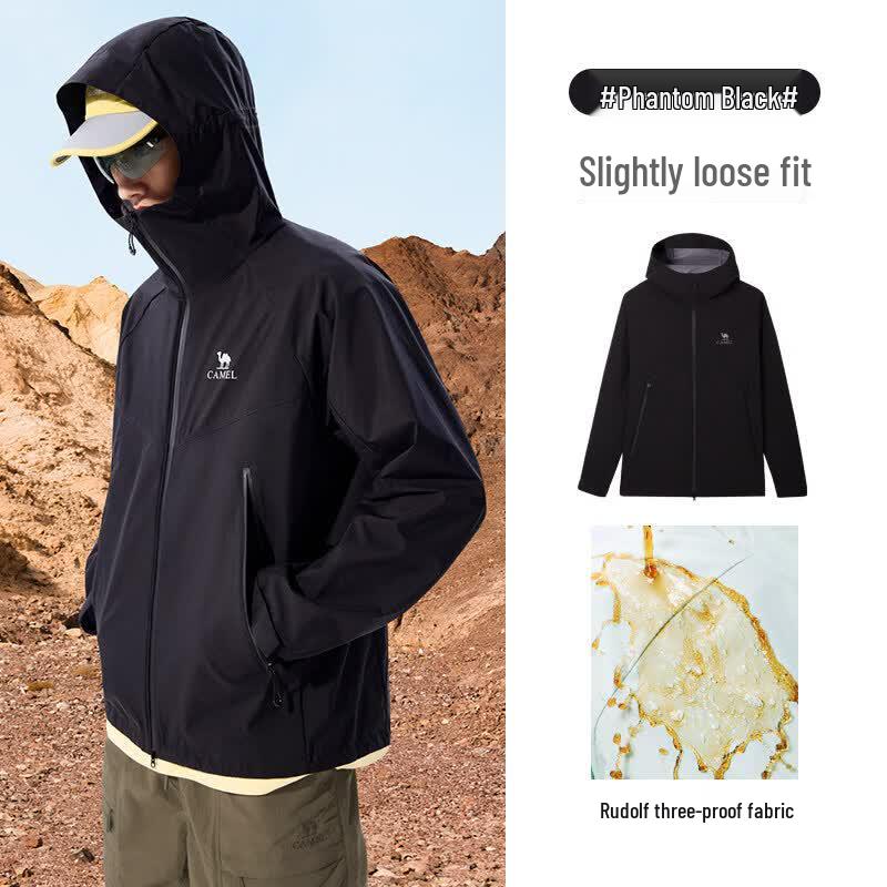 Camel Unisex 3-in-1 Hooded Jacket