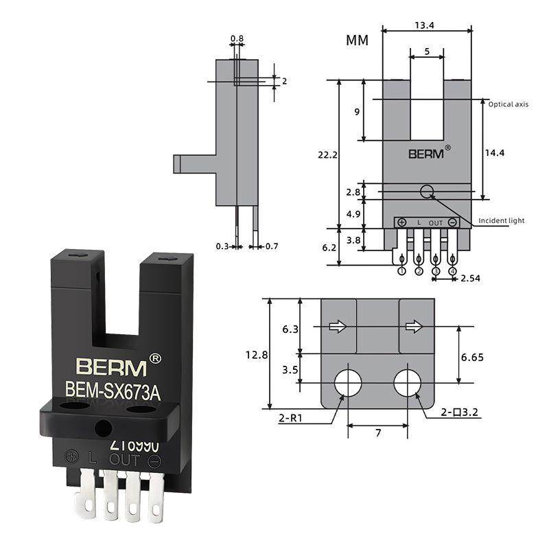 1 Stück Photoelektrischer Schalter Sensor EE-SX670 EE-SX671 EE-SX672 EE-SX673 EE-SX674 EE SX670A SX671A SX672A SX670P EE-SX672R EE-SX674P