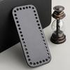 Bottom Shaper Pad for Bag DIY Needle Crochet PU Base with Vent Holes Wear Resistant Easy Sewing Accessories