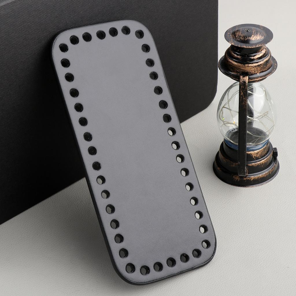 Bottom Shaper Pad for Bag DIY Needle Crochet PU Base with Vent Holes Wear Resistant Easy Sewing Accessories