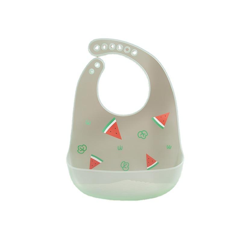 Baby Silicone Bib Waterproof Food Grade Catcher for Infants Toddlers Feeding Easy Clean Soft Adjustable