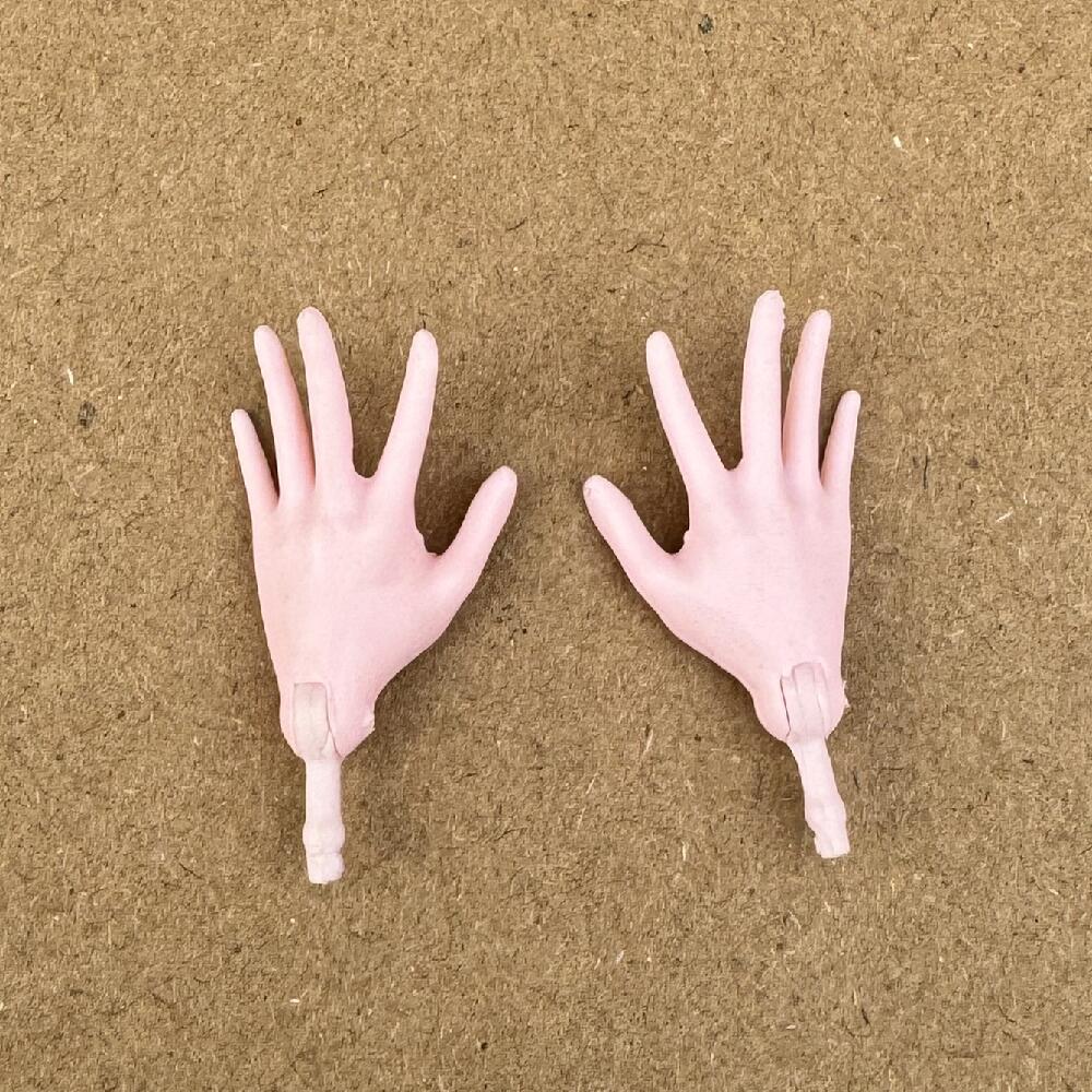 1/6 Original Monster Doll Replacement Hands And Arms White Brown Beige Green Blue Skin Tone Toys DIY Accessories