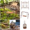 Rusty Red Fairy Garden Swing Layout Model Miniature Decorative Figurine  Bonsai Ornament