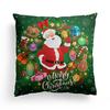 Christmas Cartoon Print Pattern Cushion Cover Home Living Room Sofa Decoration Square Polyester Throw Pillow Cover 45x45cm