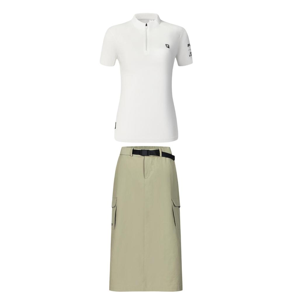 New FILA EXPLORER Skirt Set Women's A11W437103F+A11W437301F