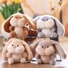 13Cm Cute And Cute Big Eared Rabbit Pendant Plush Toy Doll Small Rabbit Bag Pendant Keychain Doll Birthday Gift