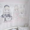 KKON Maid Ver Anime Tapestry  Pink Heart Wall Hanging for Bedroom Dorm Decor Kawaii Music Anime Themed Home Decor for Bedro