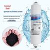 10-Inch Quick Connect Water Purifier Filter Cartridge, 1/2" & 3/4" T33 Post-Activated Carbon Core