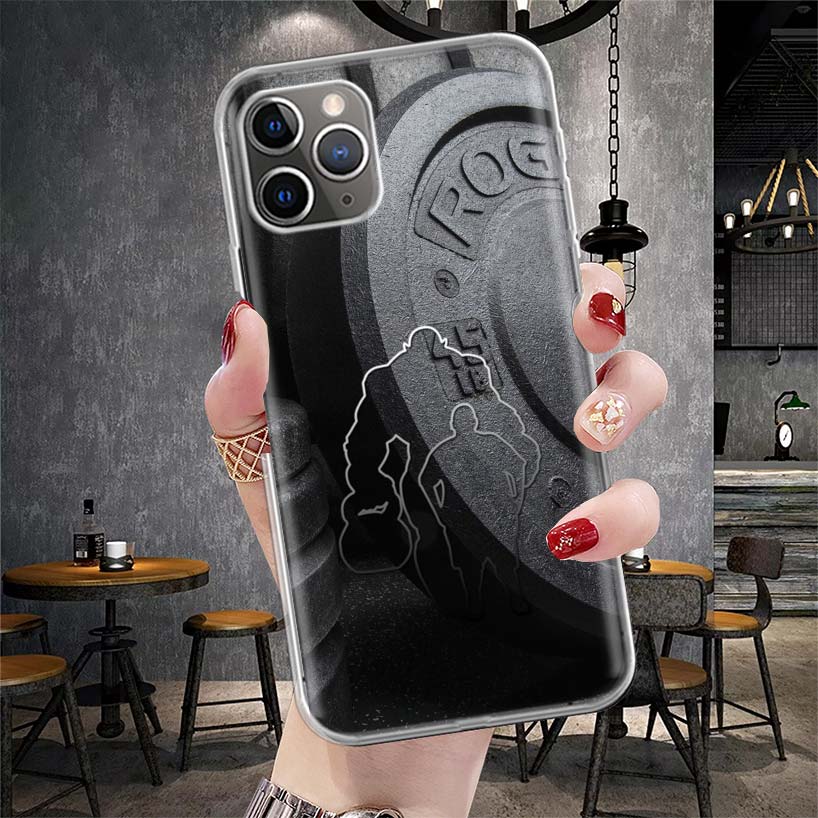 Bodybuilding Gym Fitness Muscle Soft Phone Case For IPhone 11 17 Air 16E 16 Pro Max 15 + 14 Plus 13 Mini 12 Apple 7 SE 8 Fundas
