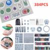 Glitter Power Set Silicone Epoxy Mold Set Clear Epoxy Resin Jewelry Casting Mould Kit  Office Decor