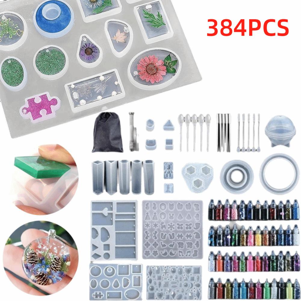 Glitter Power Set Epoxy Resin Mold Kits Bear Casting Mold Epoxy Resin Molds Kit DIY Craft