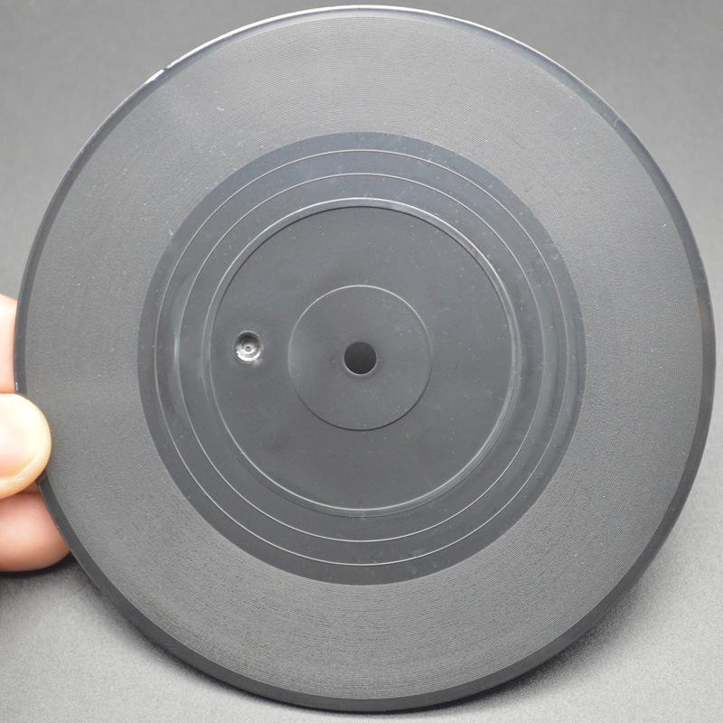 

Retro Silicone Record Coaster with Optional Printable or Sticker Logo 10.5*10.5CM