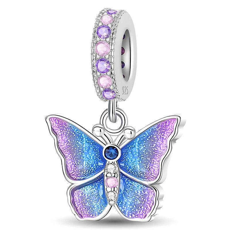 Copper Fluorescence Dragonflies Bees Charms Beads Fit Diy Bracelet Necklace Making Gift Of High Quality Jewelry