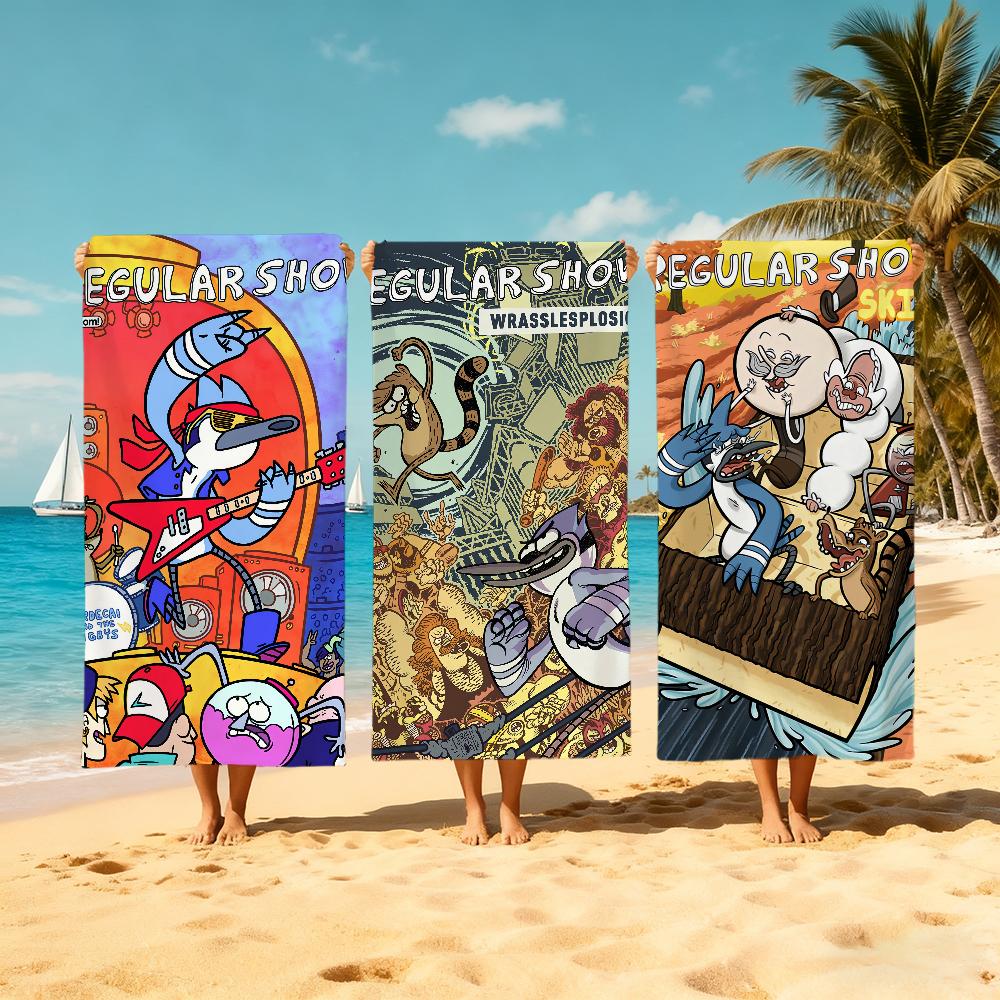 CUTE R-Regular-r Cartoon Towel Large Quick-Drying Microfiber soft Beach Towel for Travel Fitness Sauna Bathing Camping