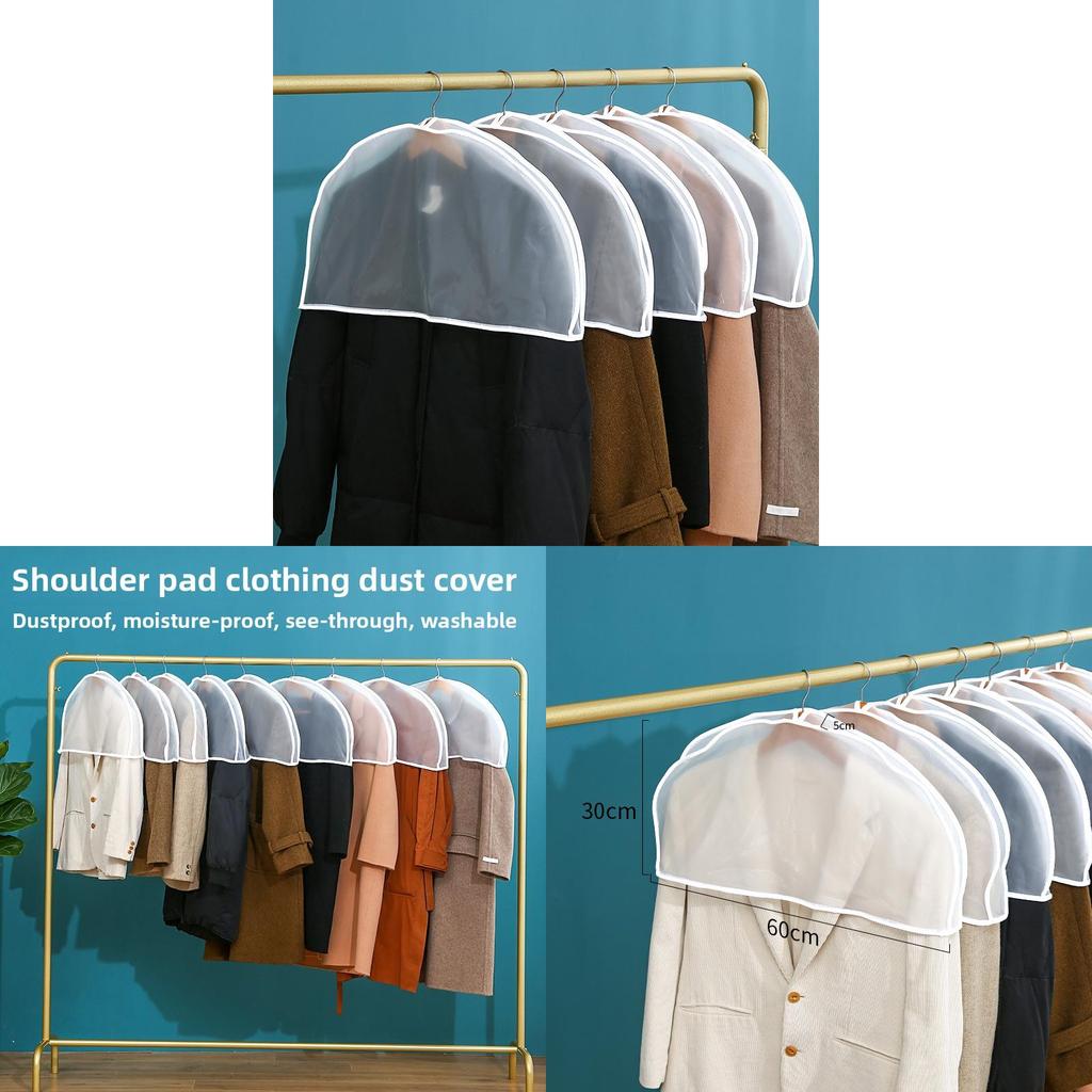 Peva Clothing Dust Cover For Wardrobe With Waterproof Protection For Indoor Storage