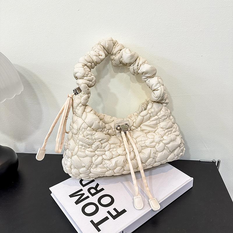 New Bubble Pleated Bag Women's New Foreign Style Underarm Bag Personalized Commuting Shoulder Messenger Bag