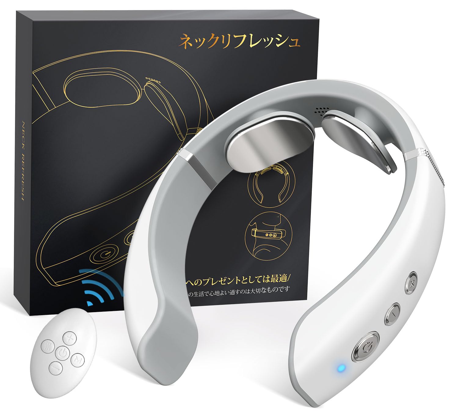 

Массажер для шеи с пультом дистанционного управления Эффекты EMS TENS с подогревом и отличный подарок для 19 уровней интенсивности 10 японских голосовых команд Идеальный подарок для уважения к