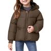 Kids' Pocket Coat - Solid Color Short Cotton Jacket