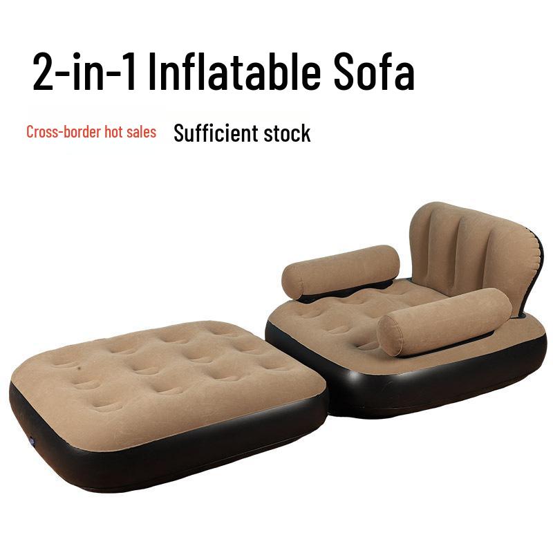 Multi-functional Portable Inflatable Sofa Bed - Single Person Foldable Lounger for Indoor/Outdoor Use
