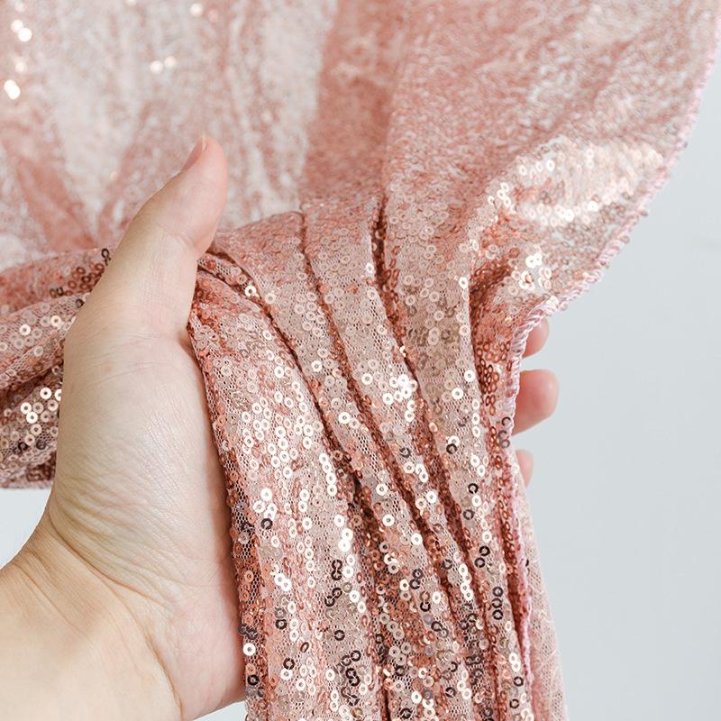 1PCS Sequin Backdrop,Glitter Background Curtains Shimmer Photography for Party Wedding Birthday Christmas Baby Shower Back Drop Decor