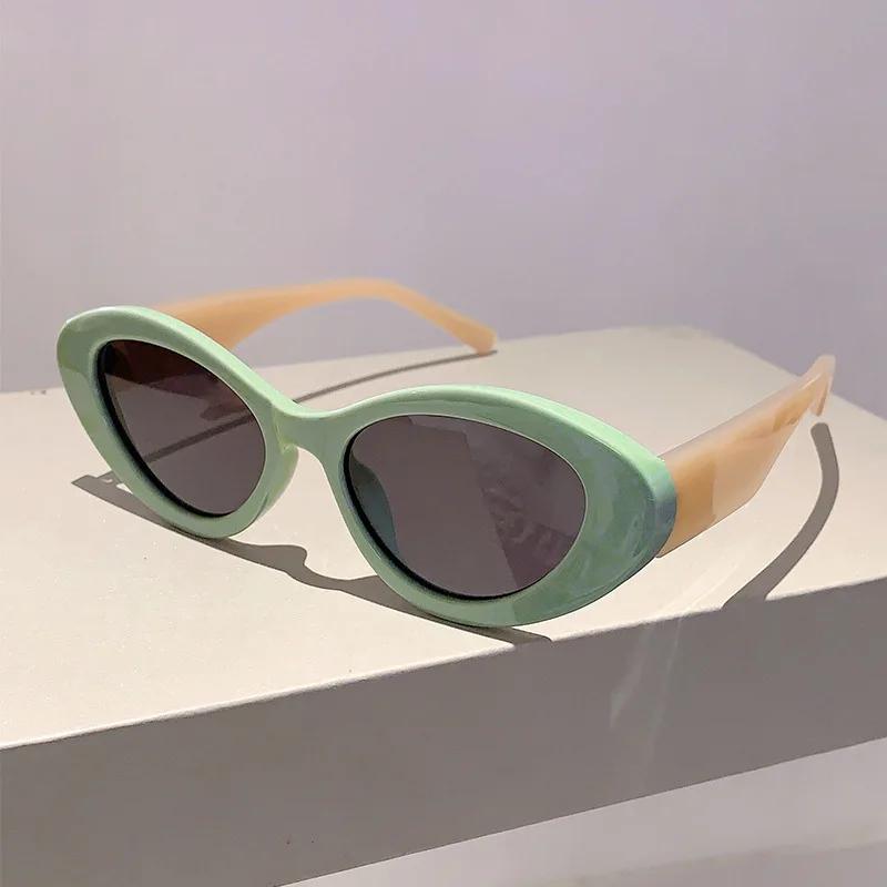 Luxury Brand Designer Vintage Cat Eye Sunglasses Women For Men Sun Glasses Trendy Punk Popular Jelly Sexy Ladies Eyeglasses